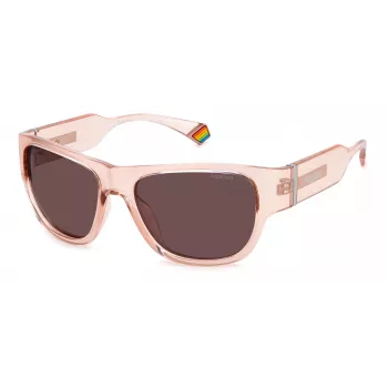 Polaroid PLD6197S Sunglasses Unisex Havana Frame Green Polarized Lens 55mm