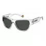 POLAROID PLD6197SKB7F5 Unisex Sunglasses Havana Brown Square Frame Brown Polarized Lens 55/18/130 mm