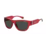 POLAROID PLD6197SMCC9A Unisex Sunglasses - Black Frame Grey Polarized Lens 55/17/130 mm