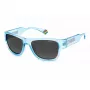 POLAROID PLD6197SMCMVU Unisex Havana Square Sunglasses - Brown Polarized Lenses