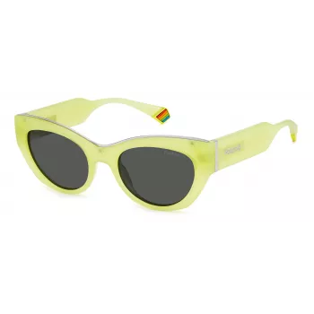 Polaroid PLD6199SX6DX Women's Square Sunglasses - Havana/Brown - Polarized UV400