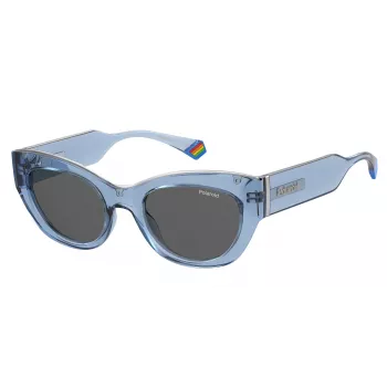 Polaroid PLD6199SXMCMV Women's Rectangular Havana Sunglasses - Polarized Brown Lenses