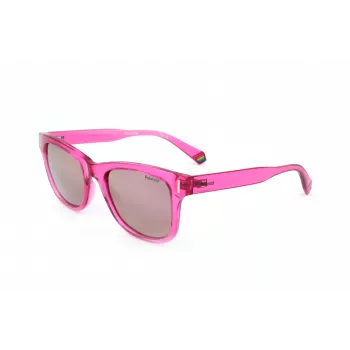 Polaroid PLD6206SMU1 Unisex Sunglasses - Black Frame, Grey Polarized Lens, 51mm