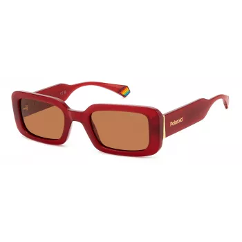 POLAROID PLD6208SXC9AF Women's Polarized Sunglasses - Black Frame Grey Lens 52mm