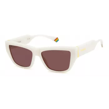 Polaroid PLD6210SXVK6 Women's Sunglasses - Havana Frame, Brown Polarized Lens, 55mm