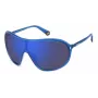 POLAROID PLD6216SPJP Unisex Square Pilot Sunglasses Havana Green Polarized
