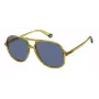 POLAROID PLD6217S40G Unisex Sunglasses - Black Frame Grey Polarized Lens 57mm