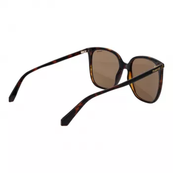 Polaroid PLD6218S56086 Women's Aviator Sunglasses Havana Brown Polarized 56mm