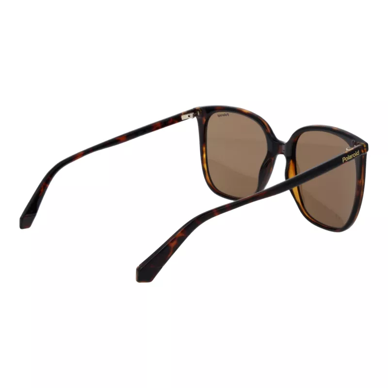 Polaroid PLD6218S56086 Women's Aviator Sunglasses Havana Brown Polarized 56mm