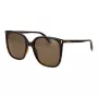 Polaroid PLD6218S56086 Women's Aviator Sunglasses Havana Brown Polarized 56mm