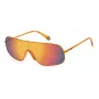 POLAROID PLD6222SL7Q Unisex Sunglasses - Havana Frame, Green Polarized Lens, 57mm
