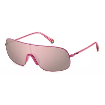 POLAROID PLD6222SMU1 Unisex Sunglasses - Polarized Square Frame Black/Grey