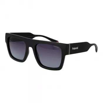 POLAROID PLD6224SX5400 Unisex Sunglasses Havana Square Frame Grey Polarized Lens 54/20/140 mm