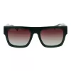 Polaroid PLD6224SX541E Unisex Rectangular Sunglasses - Grey Lens, Black/Grey Frame