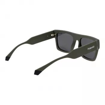 POLAROID PLD6224SX543Y Unisex Rectangular Sunglasses Havana Green 54mm