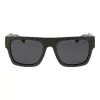 POLAROID PLD6224SX543Y Unisex Rectangular Sunglasses Havana Green 54mm