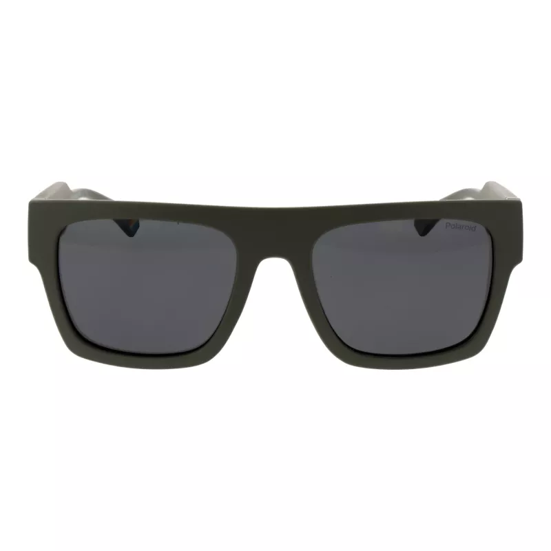 POLAROID PLD6224SX543Y Unisex Rectangular Sunglasses Havana Green 54mm
