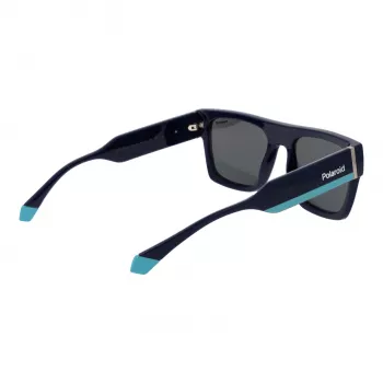 Polaroid PLD6224SX54PJ Unisex Sunglasses - Black Frame Grey Polarized Lens 54mm
