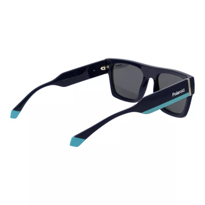 Polaroid PLD6224SX54PJ Unisex Sunglasses - Black Frame Grey Polarized Lens 54mm