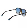 Polaroid PLD6225S57086 Men's Rectangular Sunglasses - Havana Frame, Grey Polarized Lenses