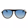Polaroid PLD6225S57086 Men's Rectangular Sunglasses - Havana Frame, Grey Polarized Lenses