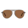 Polaroid PLD6225SKB7 Men's Square Polarized Sunglasses - Black Frame Grey Lens