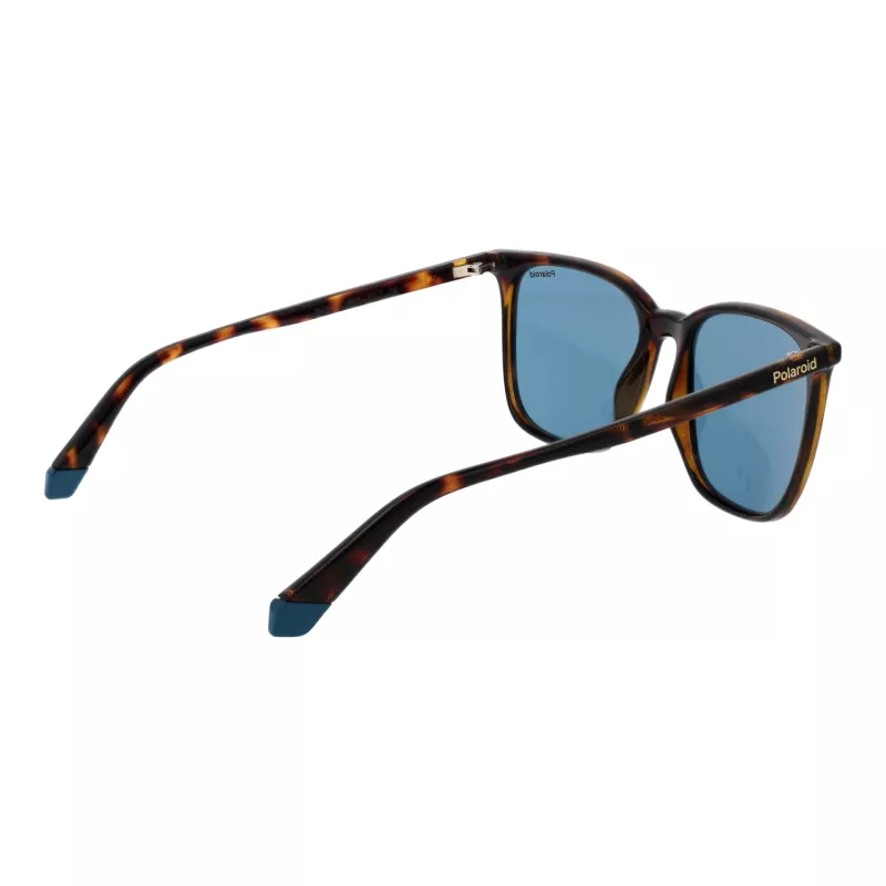 POLAROID PLD6226S54086 Women's Sunglasses Havana Brown Rectangular Polarized 54mm