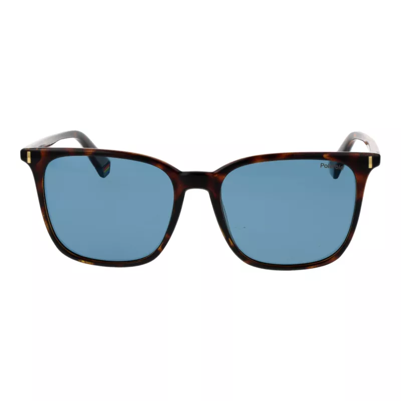 POLAROID PLD6226S54086 Women's Sunglasses Havana Brown Rectangular Polarized 54mm
