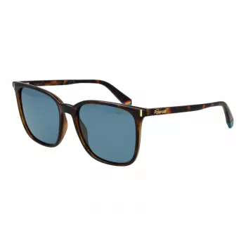 POLAROID PLD6226S54086 Women's Sunglasses Havana Brown Rectangular Polarized 54mm