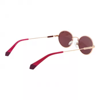 Polaroid PLD6228SX53LT Unisex Rectangular Sunglasses - Havana Frame, Brown Polarized Lens - 53mm