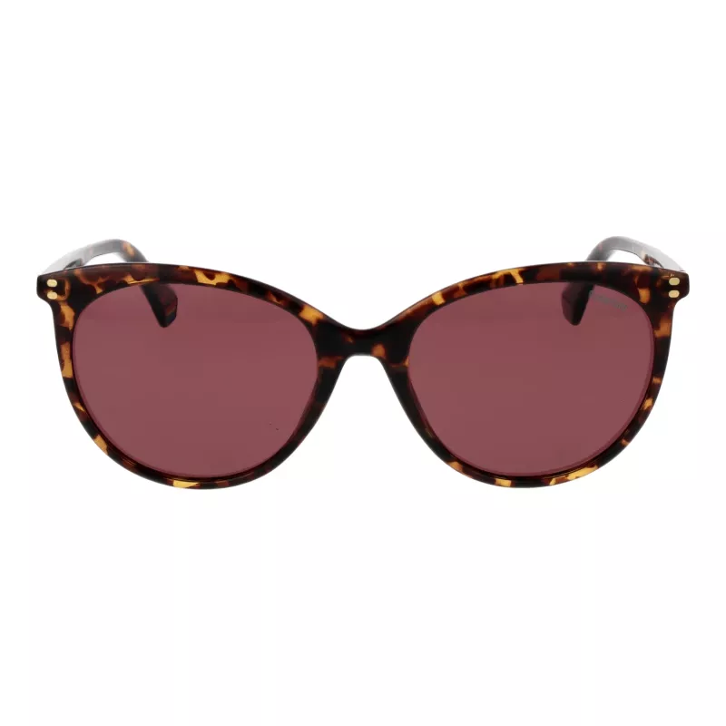 POLAROID PLD6231S55086 Women's Cat Eye Sunglasses - Havana Frame, Brown Polarized Lenses, UV400