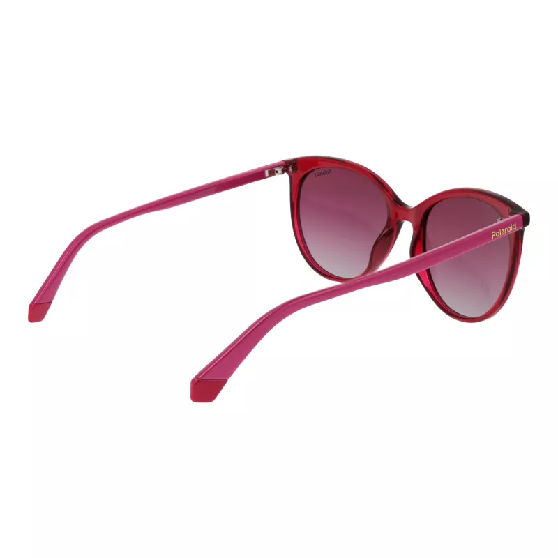 POLAROID PLD6231S55QHO Women's Square Polarized Sunglasses - Havana Frame, Brown Lens, 55mm