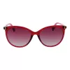 POLAROID PLD6231S55QHO Women's Square Polarized Sunglasses - Havana Frame, Brown Lens, 55mm