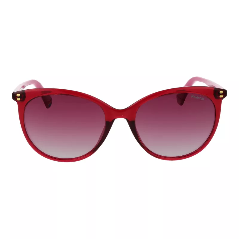 POLAROID PLD6231S55QHO Women's Square Polarized Sunglasses - Havana Frame, Brown Lens, 55mm