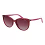 POLAROID PLD6231S55QHO Women's Square Polarized Sunglasses - Havana Frame, Brown Lens, 55mm
