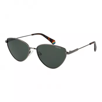 Polaroid PLD6234SX57AS Women's Polarized Sunglasses - Black Frame Grey Lens 57mm