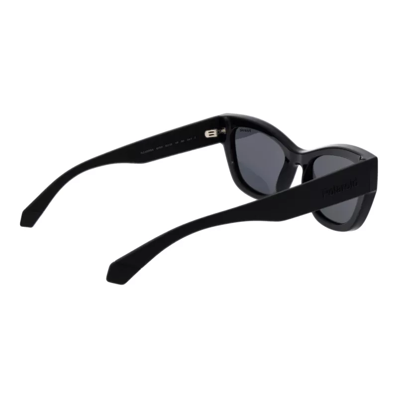 POLAROID PLD6237SX5280 Women's Polarized Sunglasses - Black Frame, Grey Lens, 52mm