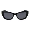 POLAROID PLD6237SX5280 Women's Polarized Sunglasses - Black Frame, Grey Lens, 52mm