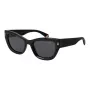 POLAROID PLD6237SX5280 Women's Polarized Sunglasses - Black Frame, Grey Lens, 52mm