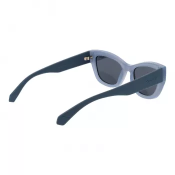 Polaroid PLD6237SX52MV Women's Sunglasses - Black Frame, Grey Polarized Lens, 52mm