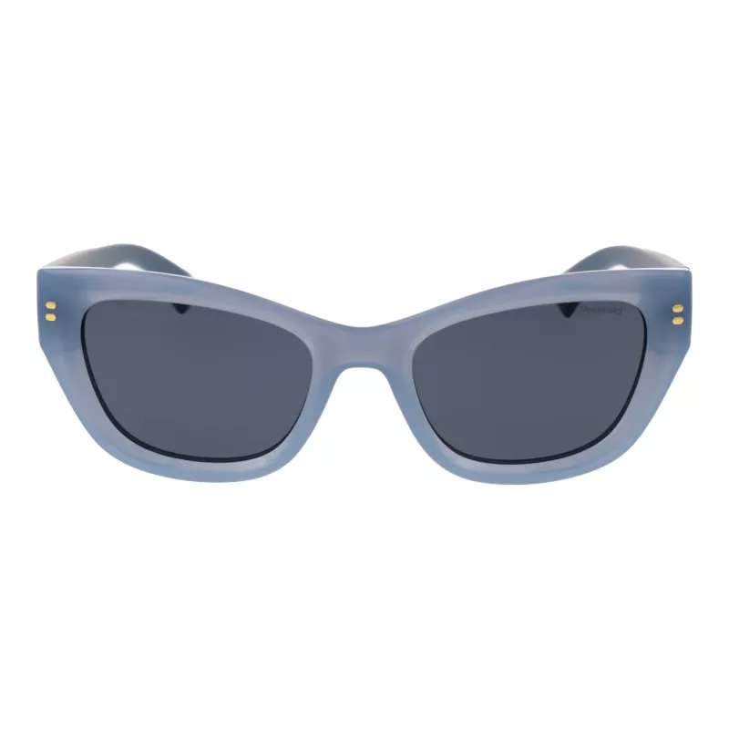 Polaroid PLD6237SX52MV Women's Sunglasses - Black Frame, Grey Polarized Lens, 52mm