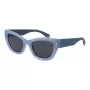Polaroid PLD6237SX52MV Women's Sunglasses - Black Frame, Grey Polarized Lens, 52mm