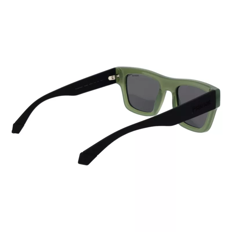 Polaroid PLD6238SX511E Men's Rectangular Matte Black Sunglasses with Polarized Grey TAC Lenses UV400
