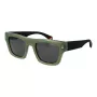Polaroid PLD6238SX511E Men's Rectangular Matte Black Sunglasses with Polarized Grey TAC Lenses UV400