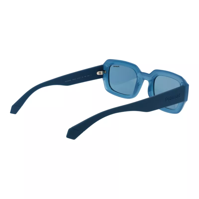 Polaroid PLD6239SX51MV Unisex Rectangular Sunglasses - Black Frame Grey Lens 51mm