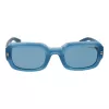 Polaroid PLD6239SX51MV Unisex Rectangular Sunglasses - Black Frame Grey Lens 51mm
