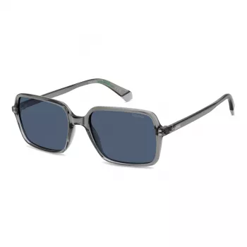 Polaroid PLD6247SKB7 Men's Rectangular Polarized Sunglasses - Havana/Brown