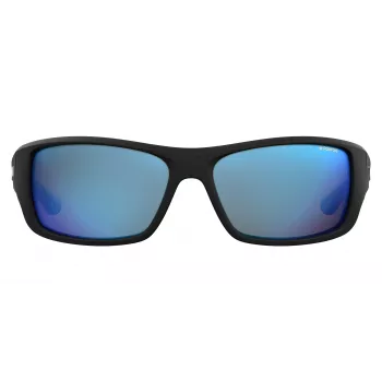 Polaroid PLD7013SEL95X Men's Polarized Sunglasses - Matte Black Frame, Grey Lens