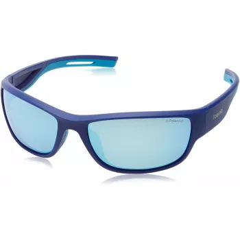 POLAROID PLD7028S-242 Unisex Sunglasses - Polarized Grey Lens - Black Frame - 60/17/125 mm