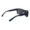 Polaroid PLD7031S59FLL Men's Rectangular Sunglasses - Matte Black Frame, Grey Polarized Lens, 59mm